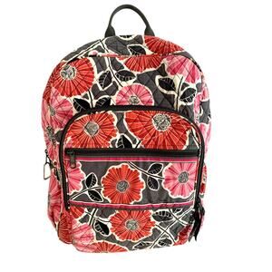 Vera Bradley Backpack Laptop Bag Cherry Blossom Pattern